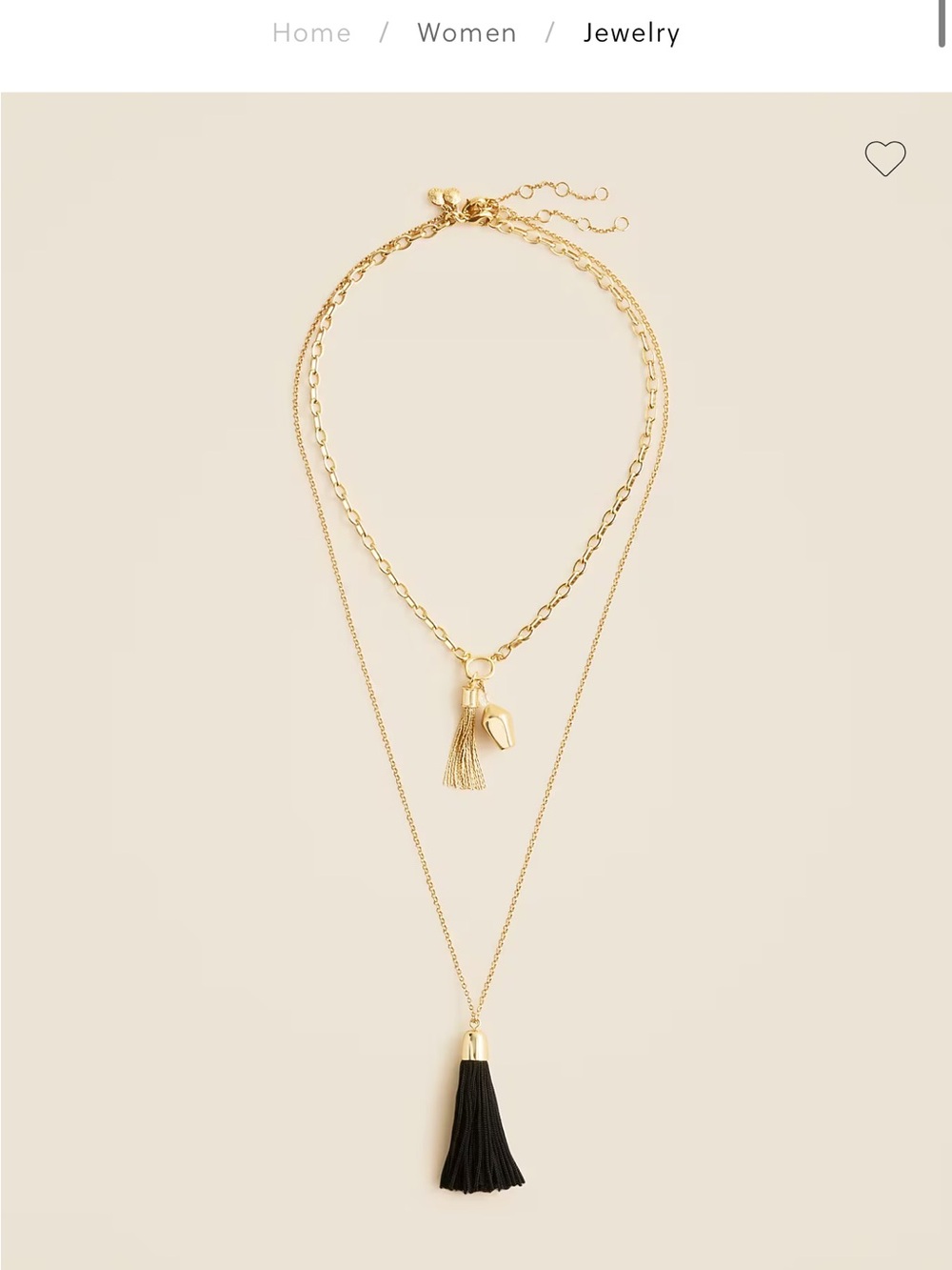 J. Crew Tassel necklaces set-of-two
